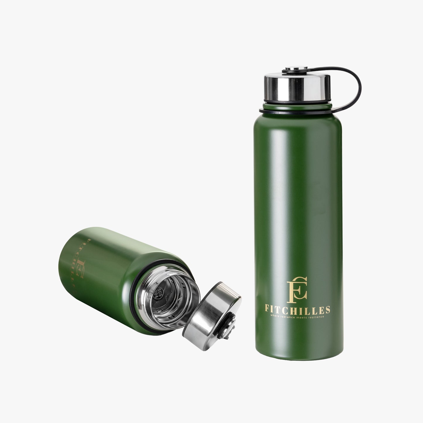 Thermo Trinkflasche aus Edelstahl – 800 ml / 1000 ml