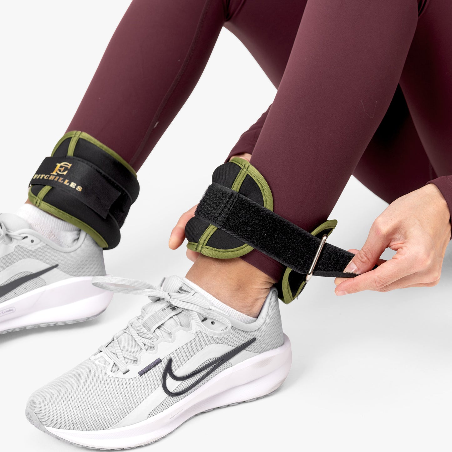 FITCHILLES Knöchelgewichte Grün – 2 × 0,5 kg (1 kg Set)