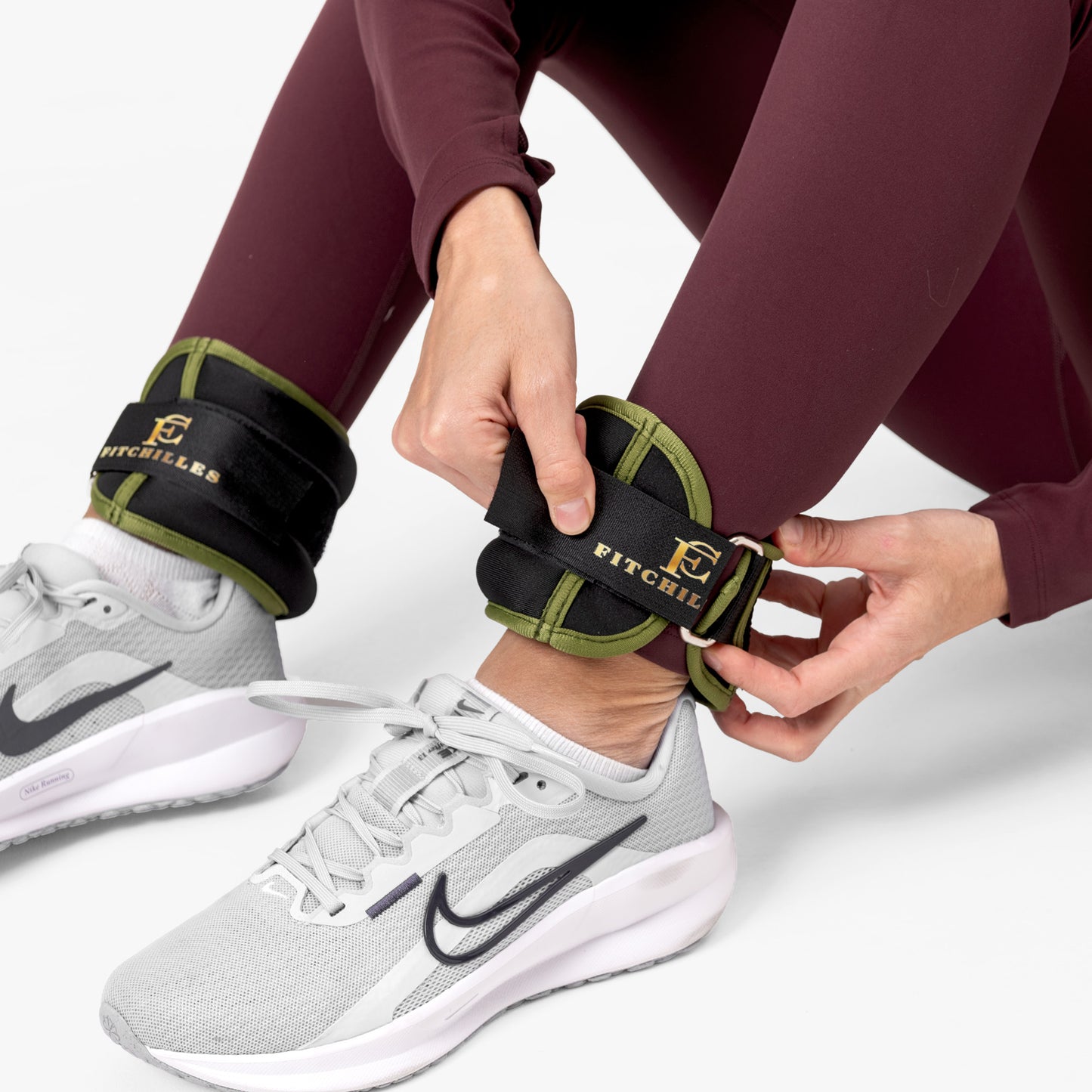 FITCHILLES Knöchelgewichte Grün – 2 × 0,5 kg (1 kg Set)