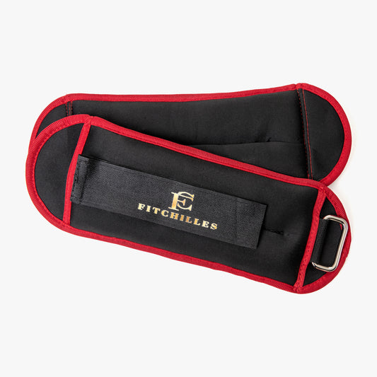 FITCHILLES Knöchelgewichte Burgundy – 1 kg Set (2 × 0,5 kg)