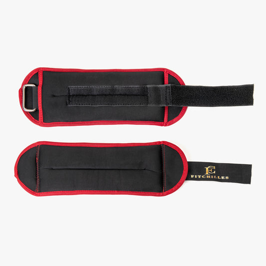 FITCHILLES Knöchelgewichte Burgundy – 1 kg Set (2 × 0,5 kg)