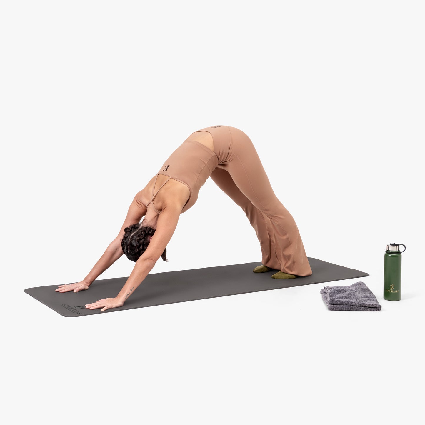 High-Waist Flare Leggings & Sport-Top – 2-teiliges Set